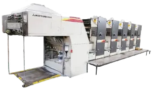 Máy in offset 5 màu tại xưởng Minh Phúc