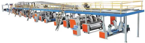 Dây chuyền tạo sóng sản xuất giấy tấm carton tại Minh Phúc