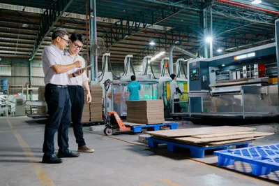Hình ảnh nhà máy sản xuất bao bì carton Minh Phúc