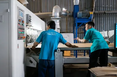 Hình ảnh nhà máy sản xuất bao bì carton Minh Phúc