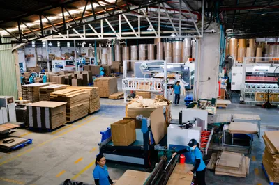 Hình ảnh nhà máy sản xuất bao bì carton Minh Phúc