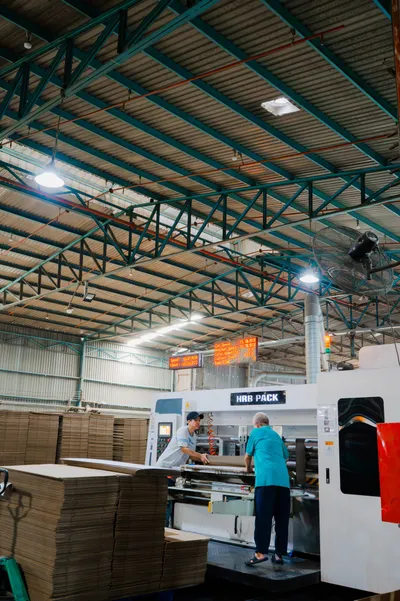 Hình ảnh nhà máy sản xuất bao bì carton Minh Phúc