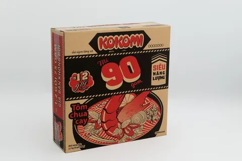 Thùng carton in theo yêu cầu do Minh Phúc sản xuất cho mì Kokomi (Masan)